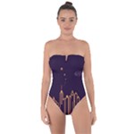 Skyscraper-town-urban-towers Tie Back One Piece Swimsuit