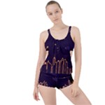 Skyscraper-town-urban-towers Boyleg Tankini Set 