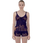 Skyscraper-town-urban-towers Tie Front Two Piece Tankini