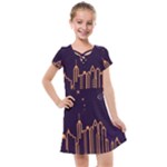 Skyscraper-town-urban-towers Kids  Cross Web Dress