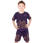 Skyscraper-town-urban-towers Kids  Tee and Shorts Set