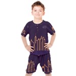 Skyscraper-town-urban-towers Kids  Tee and Shorts Set