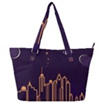 Skyscraper-town-urban-towers Full Print Shoulder Bag