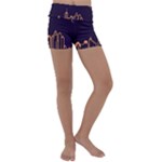 Skyscraper-town-urban-towers Kids  Lightweight Velour Yoga Shorts