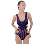 Skyscraper-town-urban-towers Side Cut Out Swimsuit