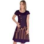 Skyscraper-town-urban-towers Classic Short Sleeve Dress