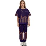 Skyscraper-town-urban-towers Kids  Tee and Pants Sports Set