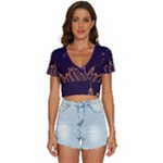 Skyscraper-town-urban-towers V-Neck Crop Top