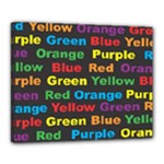 Red-yellow-blue-green-purple Canvas 20  x 16  (Stretched)