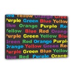 Red-yellow-blue-green-purple Canvas 18  x 12  (Stretched)