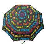 Red-yellow-blue-green-purple Folding Umbrellas