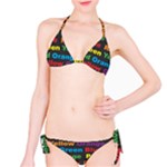 Red-yellow-blue-green-purple Classic Bikini Set