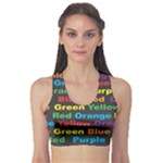Red-yellow-blue-green-purple Sports Bra