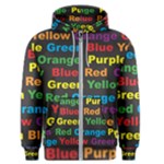 Red-yellow-blue-green-purple Men s Zipper Hoodie