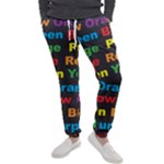 Red-yellow-blue-green-purple Men s Jogger Sweatpants