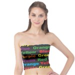 Red-yellow-blue-green-purple Tube Top