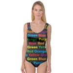 Red-yellow-blue-green-purple Princess Tank Leotard 