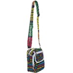 Red-yellow-blue-green-purple Shoulder Strap Belt Bag