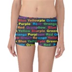 Red-yellow-blue-green-purple Boyleg Bikini Bottoms