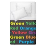 Red-yellow-blue-green-purple Duvet Cover (Single Size)