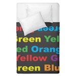 Red-yellow-blue-green-purple Duvet Cover Double Side (Single Size)