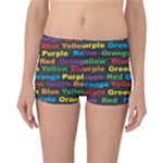 Red-yellow-blue-green-purple Reversible Boyleg Bikini Bottoms