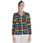 Red-yellow-blue-green-purple Women s Windbreaker