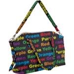 Red-yellow-blue-green-purple Canvas Crossbody Bag