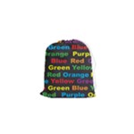 Red-yellow-blue-green-purple Drawstring Pouch (XS)