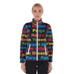 Red-yellow-blue-green-purple Women s Bomber Jacket