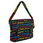 Red-yellow-blue-green-purple Buckle Messenger Bag