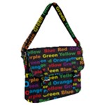 Red-yellow-blue-green-purple Buckle Messenger Bag