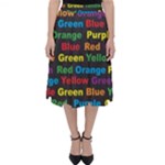 Red-yellow-blue-green-purple Classic Midi Skirt