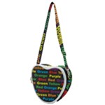 Red-yellow-blue-green-purple Heart Shoulder Bag