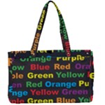 Red-yellow-blue-green-purple Canvas Work Bag