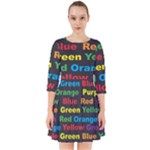 Red-yellow-blue-green-purple Smock Dress