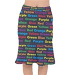 Red-yellow-blue-green-purple Short Mermaid Skirt