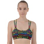 Red-yellow-blue-green-purple Line Them Up Sports Bra