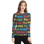 Red-yellow-blue-green-purple Women s Long Sleeve Rash Guard