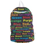 Red-yellow-blue-green-purple Foldable Lightweight Backpack