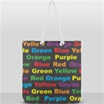 Red-yellow-blue-green-purple Full Print Rope Handle Tote (Large)