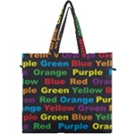 Red-yellow-blue-green-purple Canvas Travel Bag