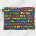 Red-yellow-blue-green-purple Canvas Cosmetic Bag (XXL)