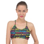 Red-yellow-blue-green-purple Basic Training Sports Bra