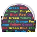 Red-yellow-blue-green-purple Horseshoe Style Canvas Pouch