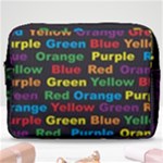 Red-yellow-blue-green-purple Make Up Pouch (Large)