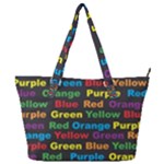 Red-yellow-blue-green-purple Full Print Shoulder Bag