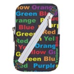 Red-yellow-blue-green-purple Belt Pouch Bag (Small)