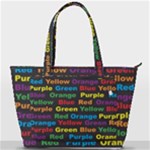 Red-yellow-blue-green-purple Back Pocket Shoulder Bag 