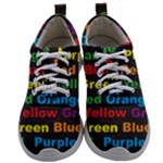 Red-yellow-blue-green-purple Mens Athletic Shoes